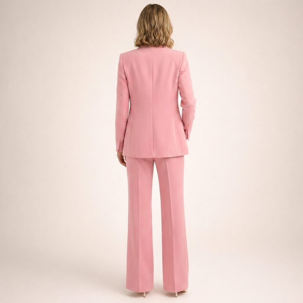 Women's Business Suit Pantsuit for Women Elegant Wide-Leg Trousers Set - Image 14