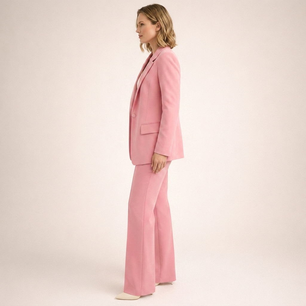 Women's Business Suit Pantsuit for Women Elegant Wide-Leg Trousers Set - Image 15