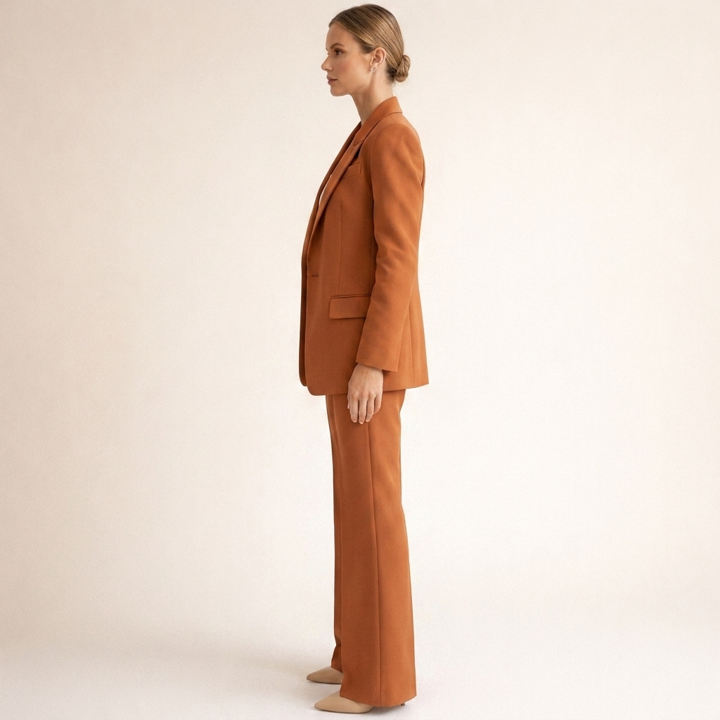 Women's Business Suit Pantsuit for Women Elegant Wide-Leg Trousers Set - Image 18