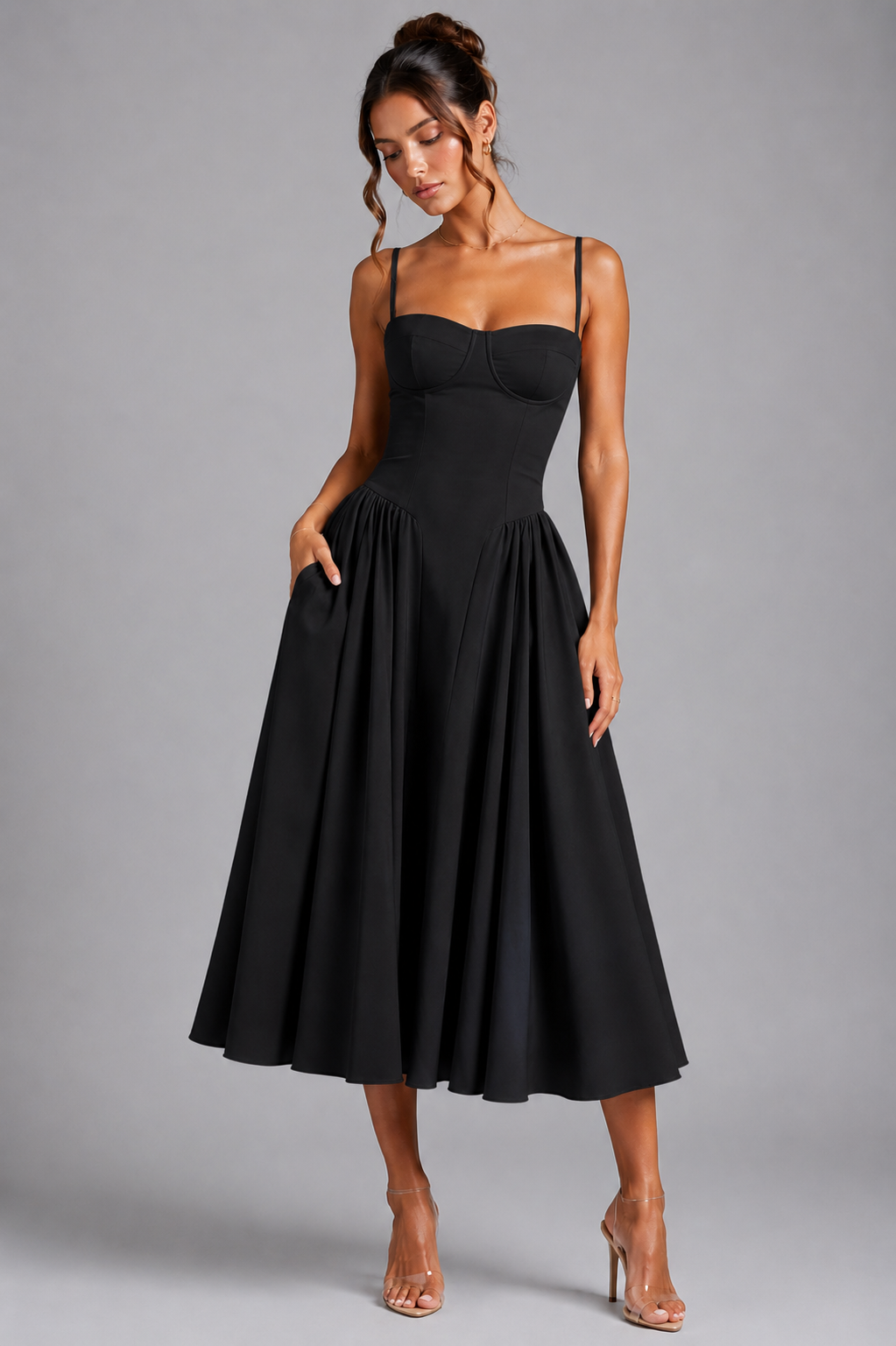 Women's Corset Midi Dress - Image 4
