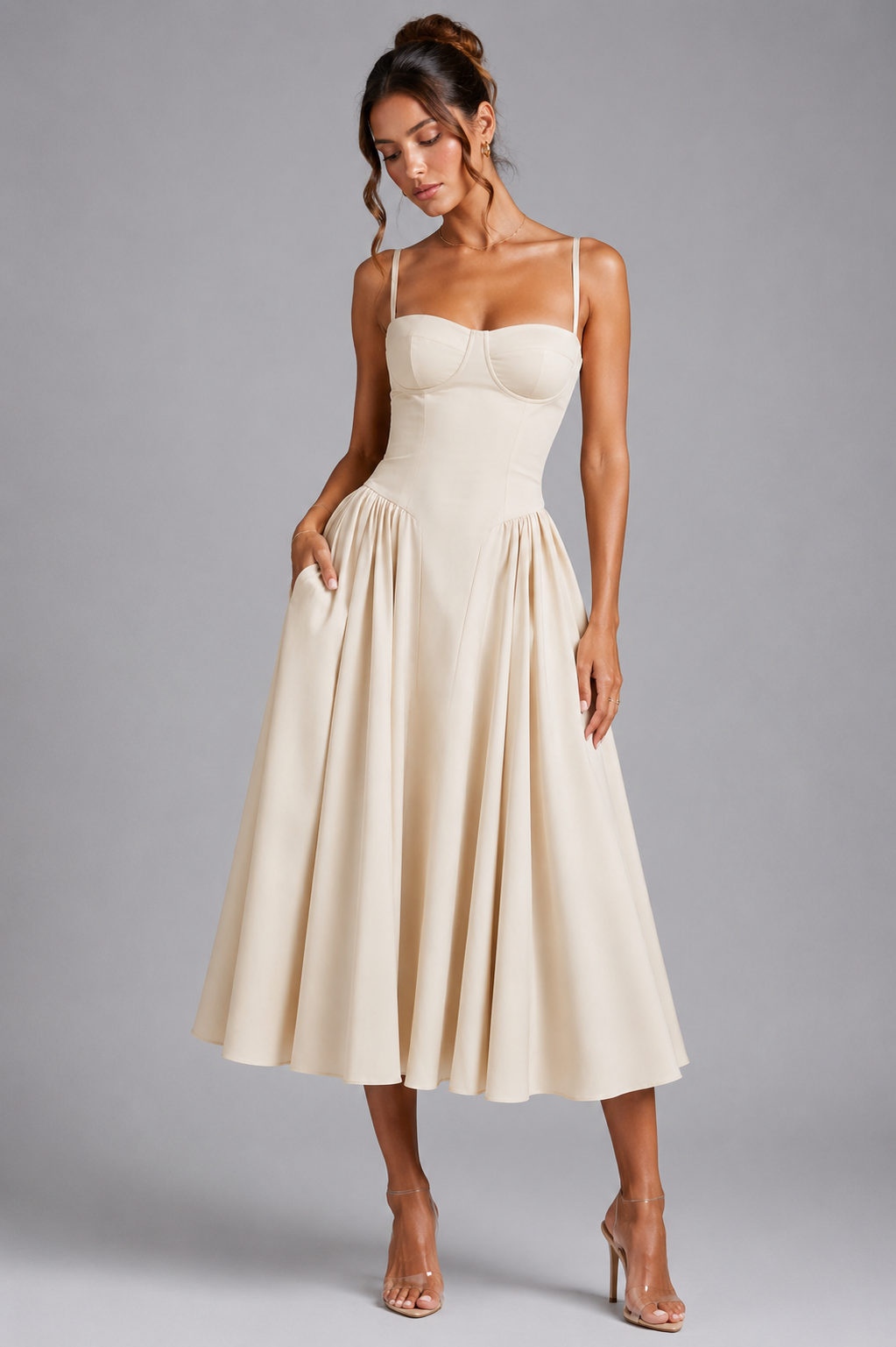 Women's Corset Midi Dress - Image 5