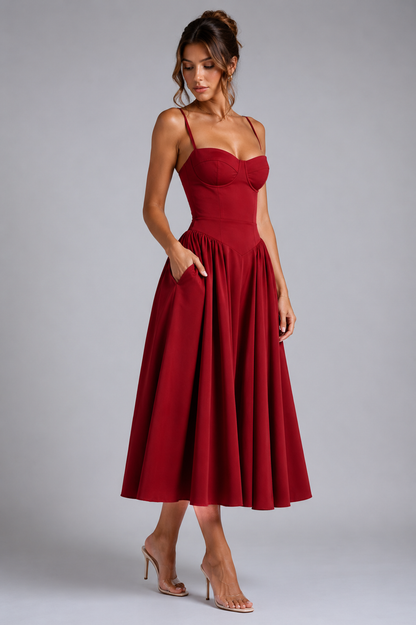 Women's Corset Midi Dress - Image 7
