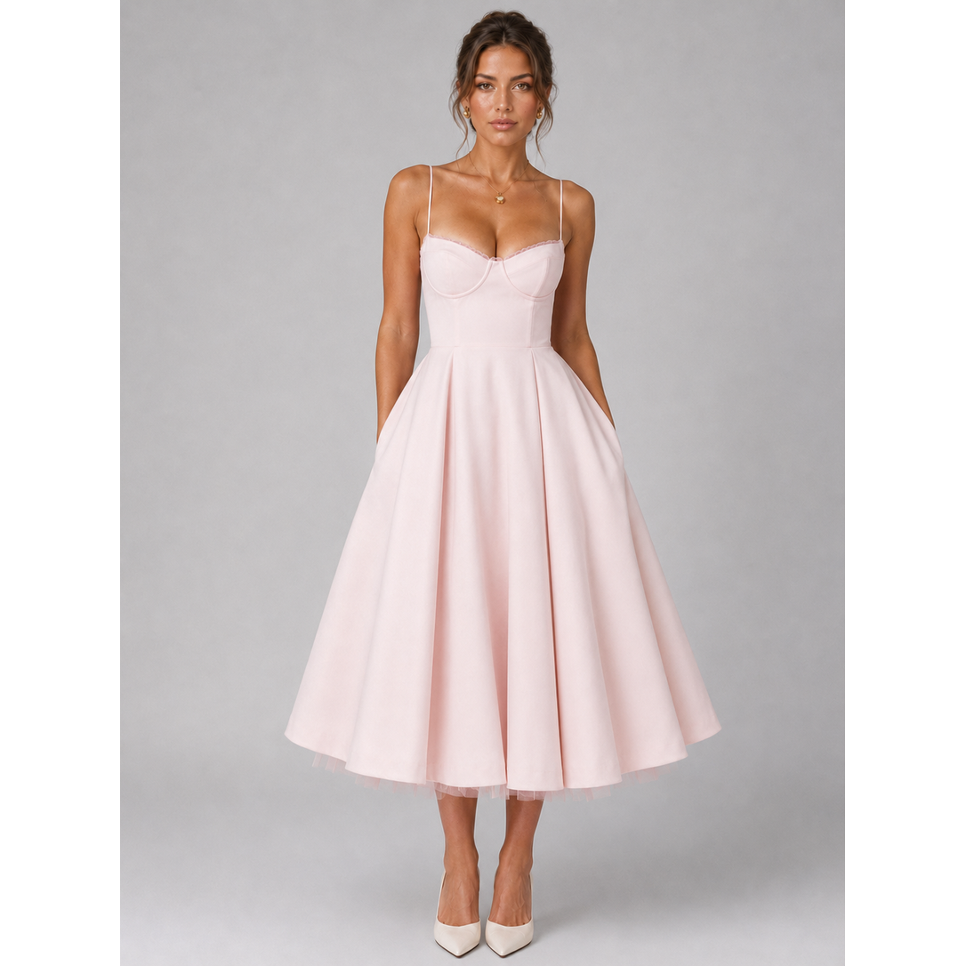 Women's Corset Midi Dress Full - Image 1