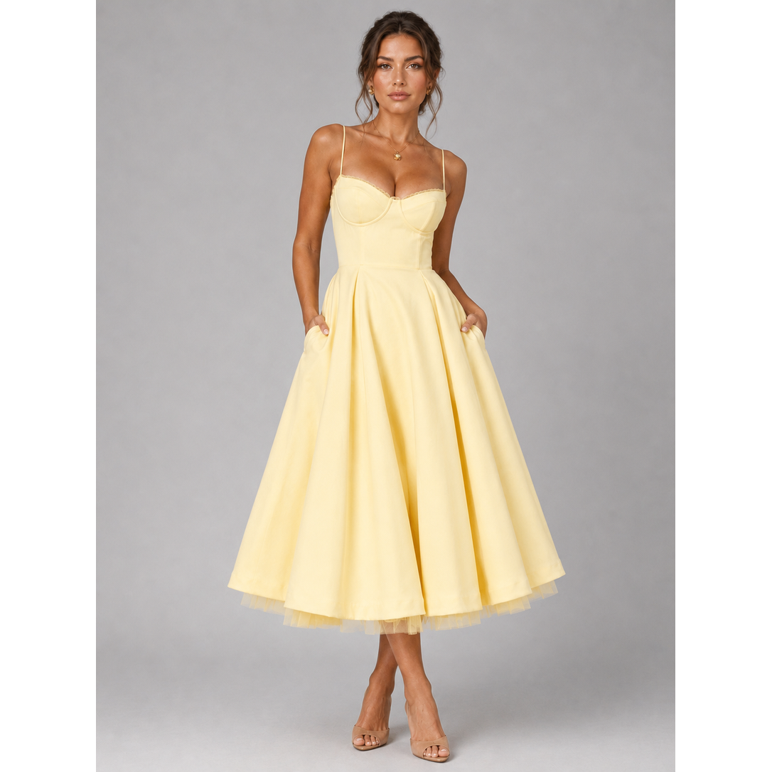 Women's Corset Midi Dress Full - Image 5