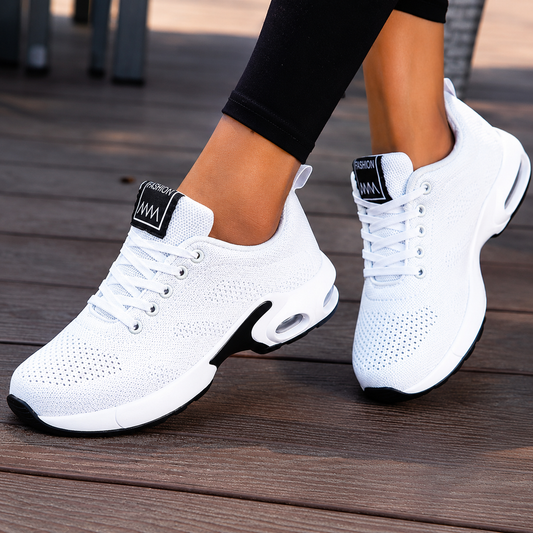 Women's Cushioned Walking Sneakers | Lace-Up - Image 1
