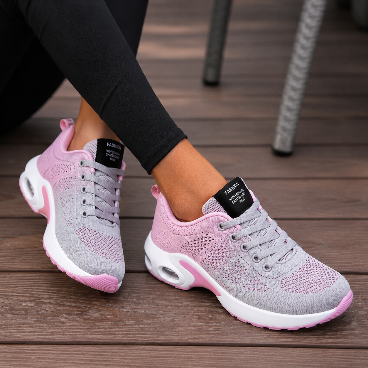Women's Cushioned Walking Sneakers | Lace-Up - Image 5