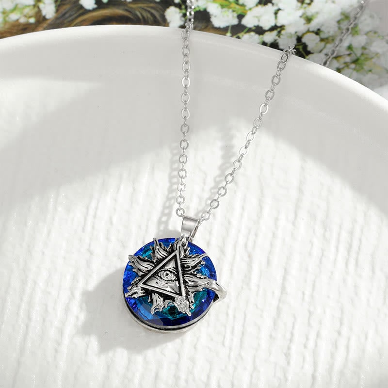 Women's Evil Eye Necklace | Pendant Necklace with Gemstones - Image 10