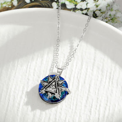 Women's Evil Eye Necklace | Pendant Necklace with Gemstones - Image 10