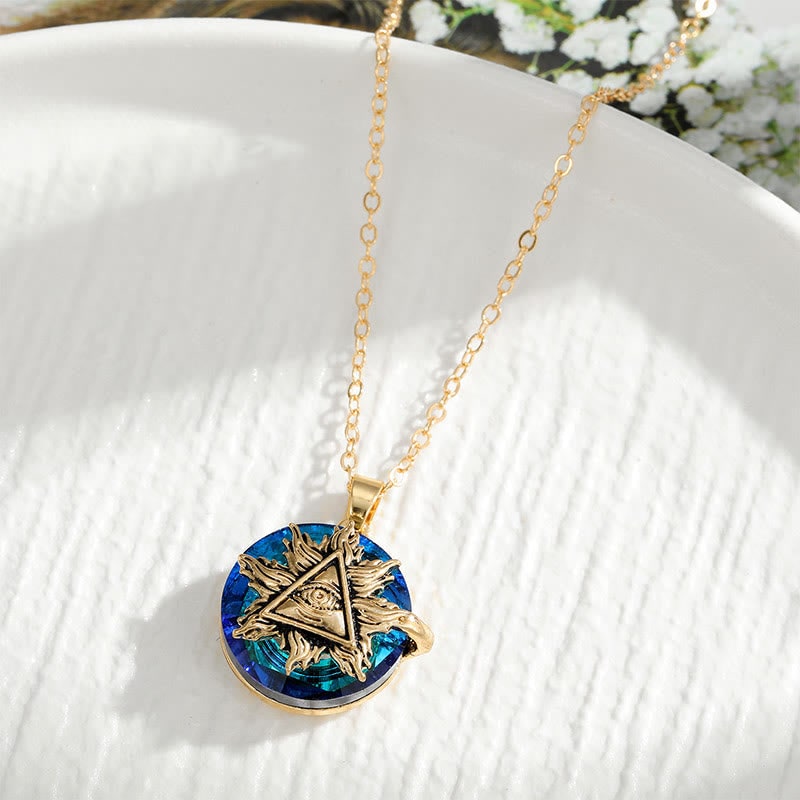 Women's Evil Eye Necklace | Pendant Necklace with Gemstones - Image 11