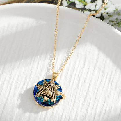 Women's Evil Eye Necklace | Pendant Necklace with Gemstones - Image 11