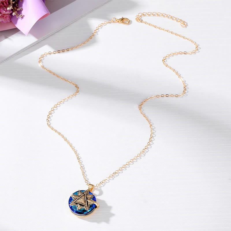 Women's Evil Eye Necklace | Pendant Necklace with Gemstones - Image 12