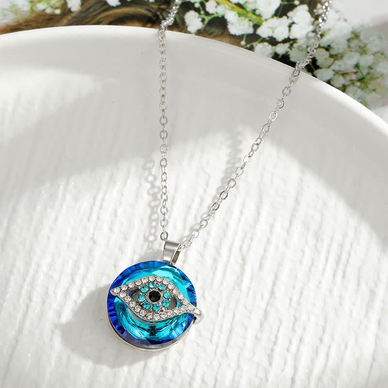 Women's Evil Eye Necklace | Pendant Necklace with Gemstones - Image 6