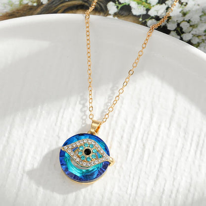 Women's Evil Eye Necklace | Pendant Necklace with Gemstones - Image 7