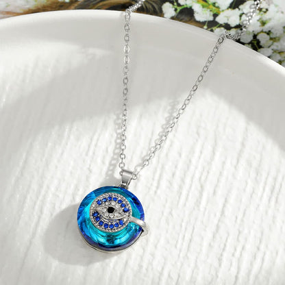 Women's Evil Eye Necklace | Pendant Necklace with Gemstones - Image 8