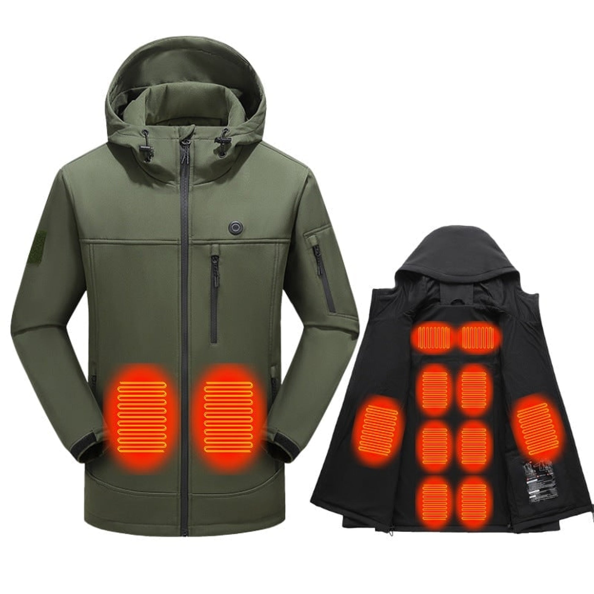 Women's Heated Jacket Full Zip Softshell With USB Power And Multiple Heating Zones - Image 5