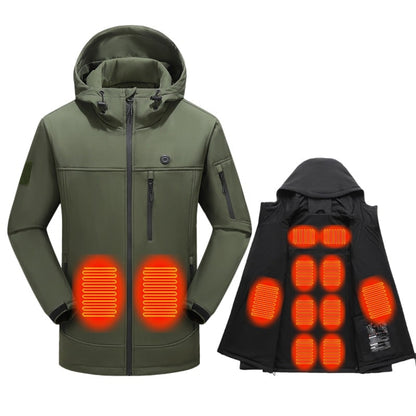 Women's Heated Jacket Full Zip Softshell With USB Power And Multiple Heating Zones - Image 5