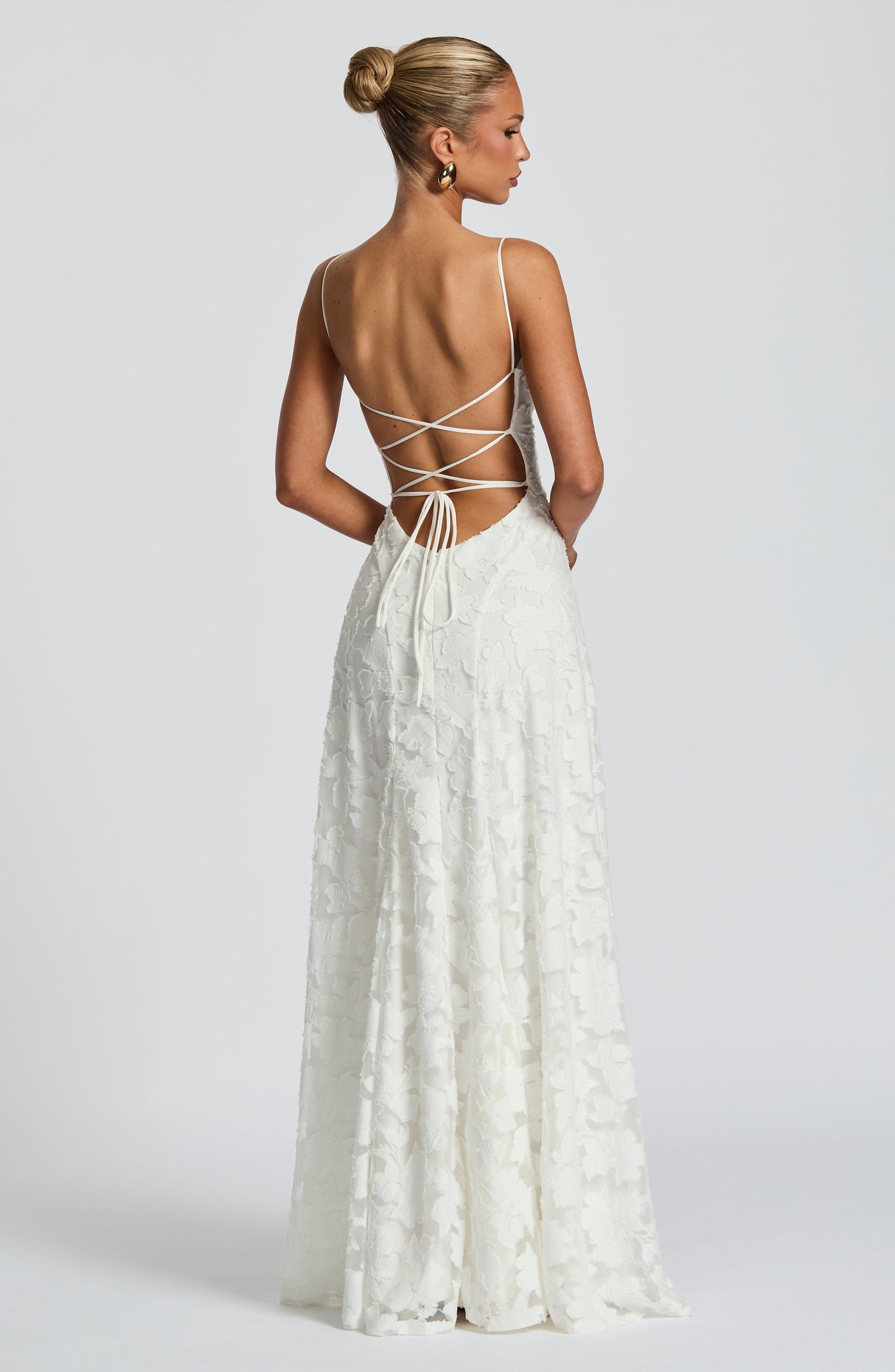 Women's Maxi Dress Spaghetti Strap Cowl Neck | Floral Long Gown - Image 7