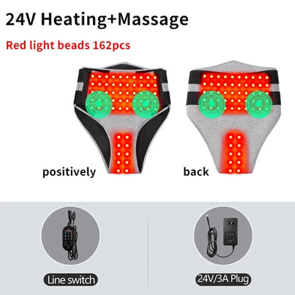 Women's Menstrual Heating Pad For Cramps Electric Wearable Abdominal Lower Back Wrap With Vibration Modes And Adjustable Straps - Image 14