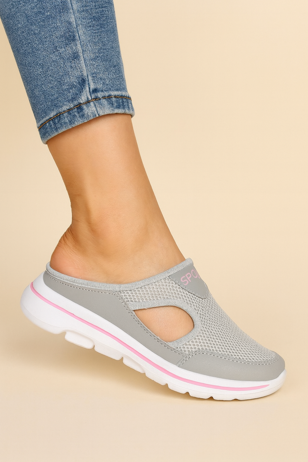 Women's Mules Shoes Women Comfort Sporty Slip-On Mesh - Image 4