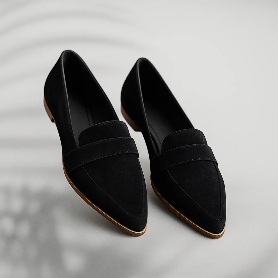Women's Pointed-Toe Loafers Slip-On Flats with Decorative Vamp Band - Image 6