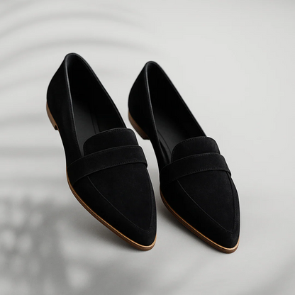 Women's Pointed-Toe Loafers Slip-On Flats with Decorative Vamp Band - Image 6