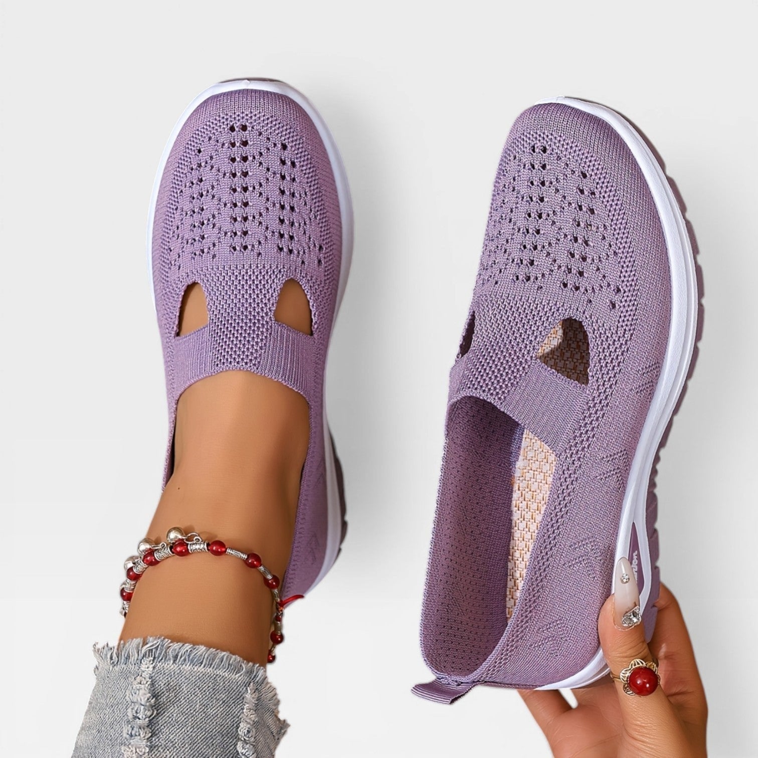 Women's Slip-On Walking Shoes Cushioned | Casual Slip on Shoes - Image 14