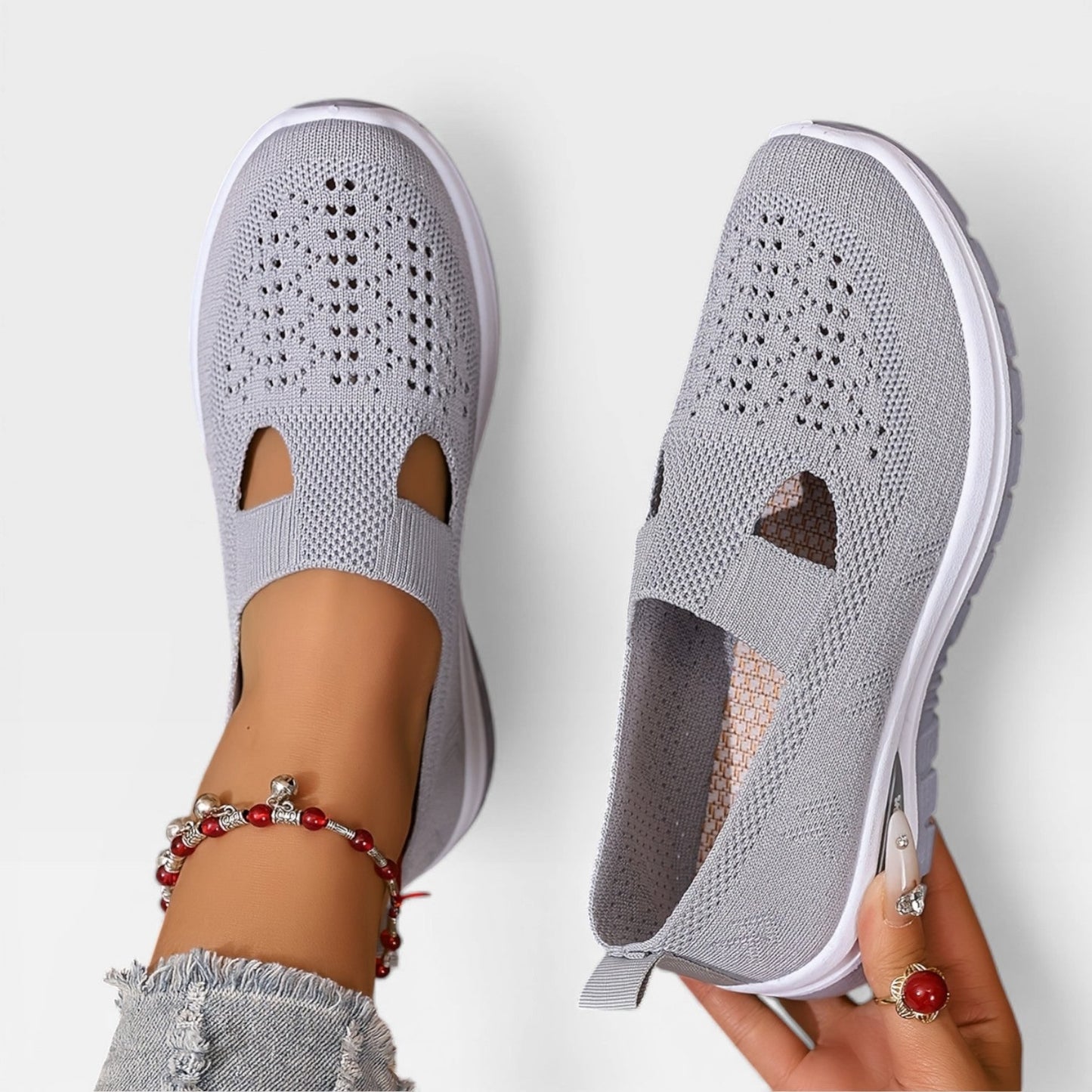 Women's Slip-On Walking Shoes Cushioned | Casual Slip on Shoes - Image 16
