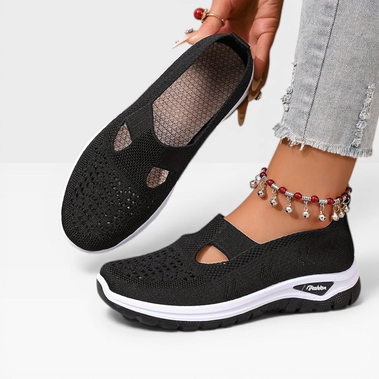 Women's Slip-On Walking Shoes Cushioned | Casual Slip on Shoes - Image 5