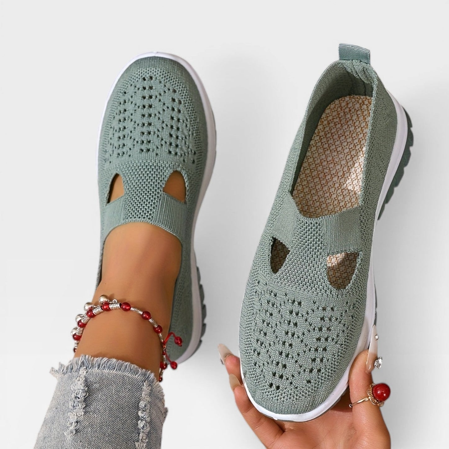 Women's Slip-On Walking Shoes Cushioned | Casual Slip on Shoes - Image 9