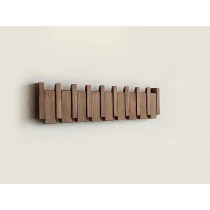 Wooden Coat Rack Natural Wood Tones - Image 11