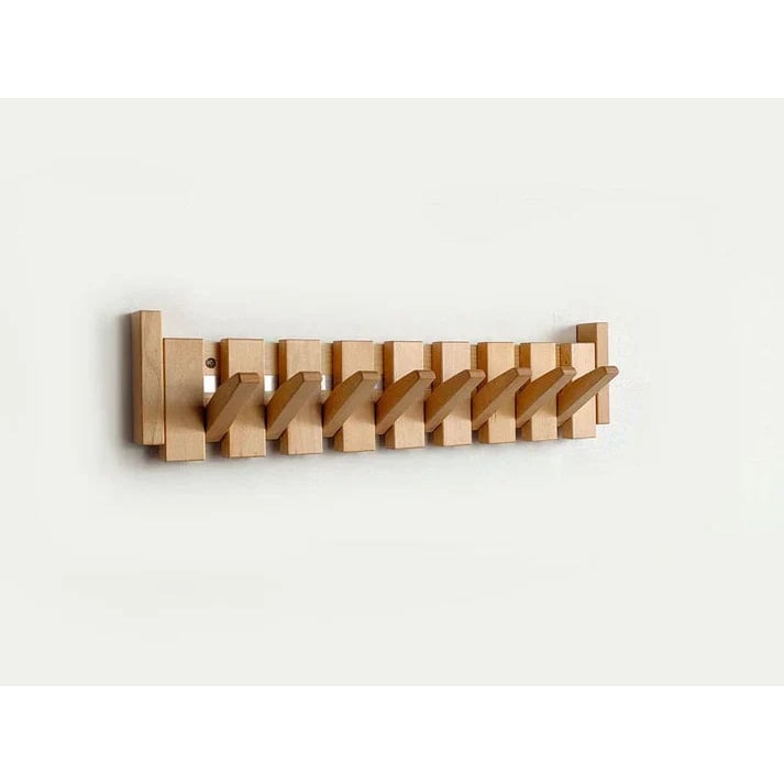 Wooden Coat Rack Natural Wood Tones - Image 12
