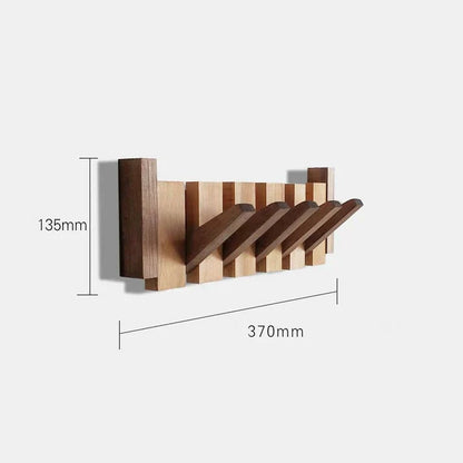 Wooden Coat Rack Natural Wood Tones - Image 6